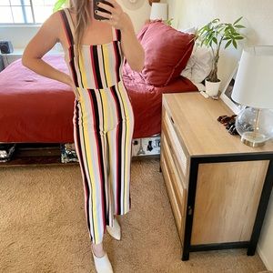 UO Stripped Colorful Jumpsuit